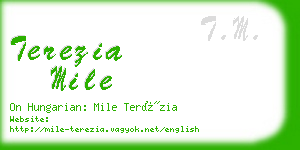 terezia mile business card